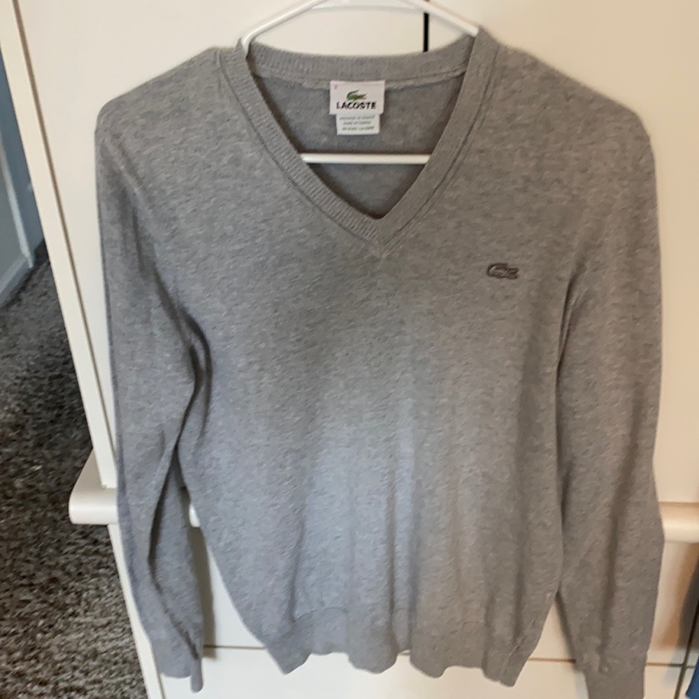Perfect condition Boys Large Grey Lacoste Sweater